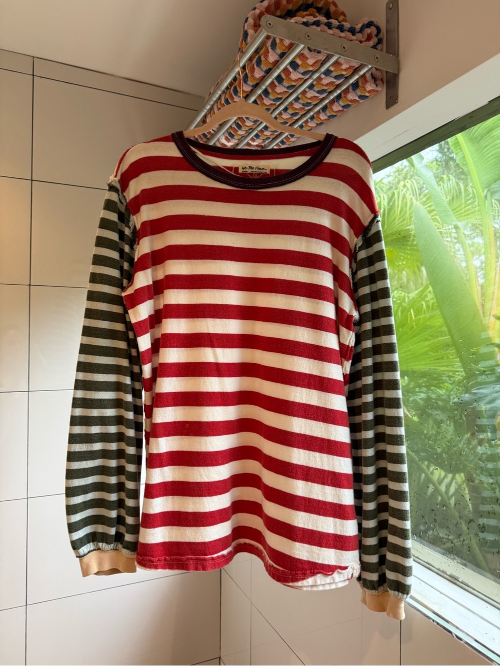 Free People Sawyer Striped Tee Size M